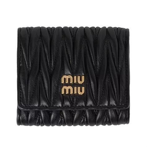 portafoglio miu miu matelasse|Black Small Matelassé Nappa Leather Wallet .